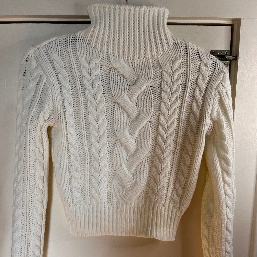 Cropped Turtleneck Sweater